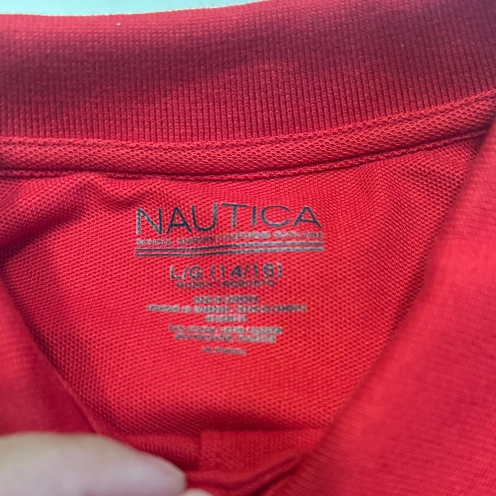 Nautica Vibrant Red Kids Polo Shirt